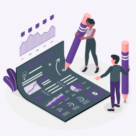 Business planning illustration
